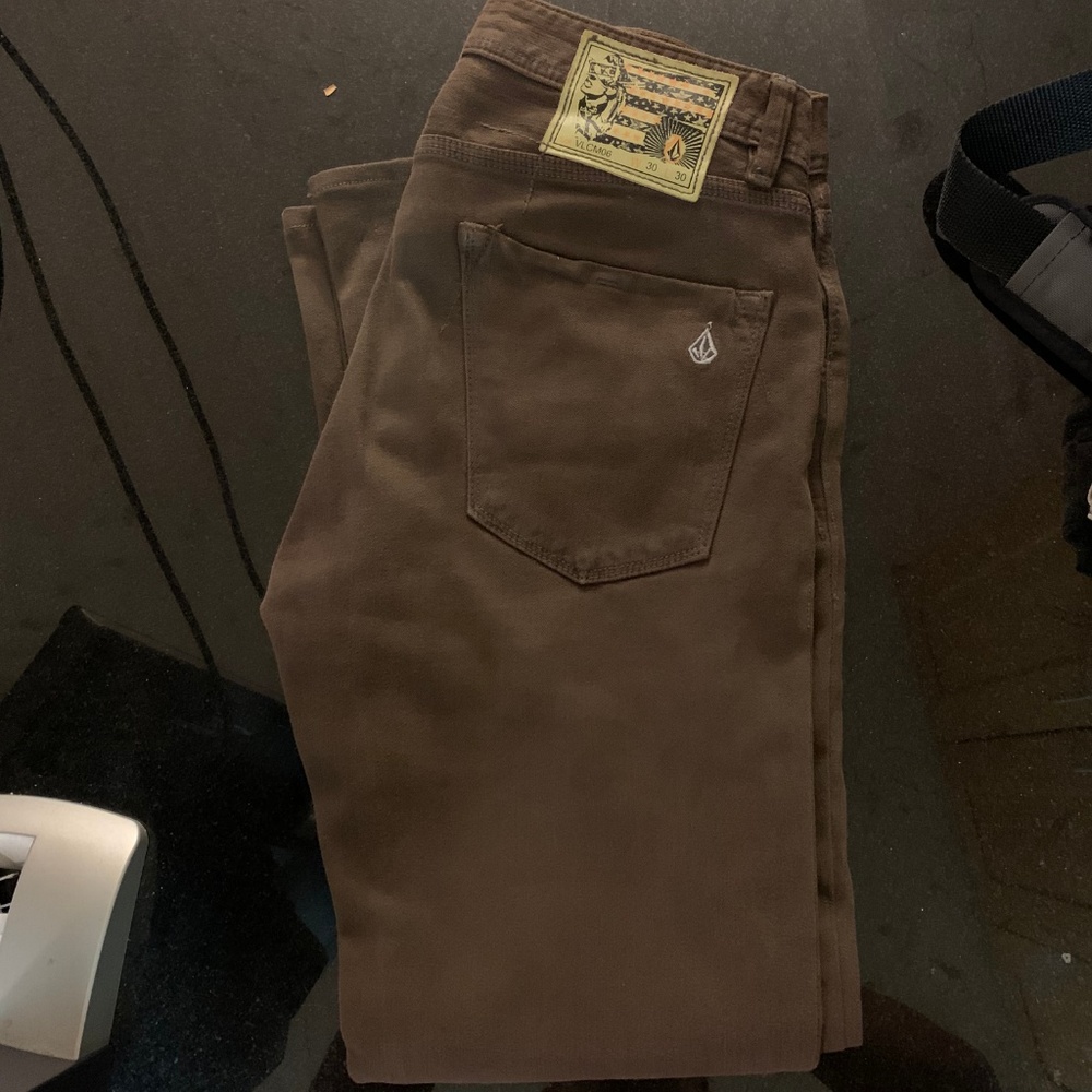 Volcom Roadhouse Jean, 30x30, Brown Slim